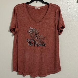 Graphic T not in the mood size large